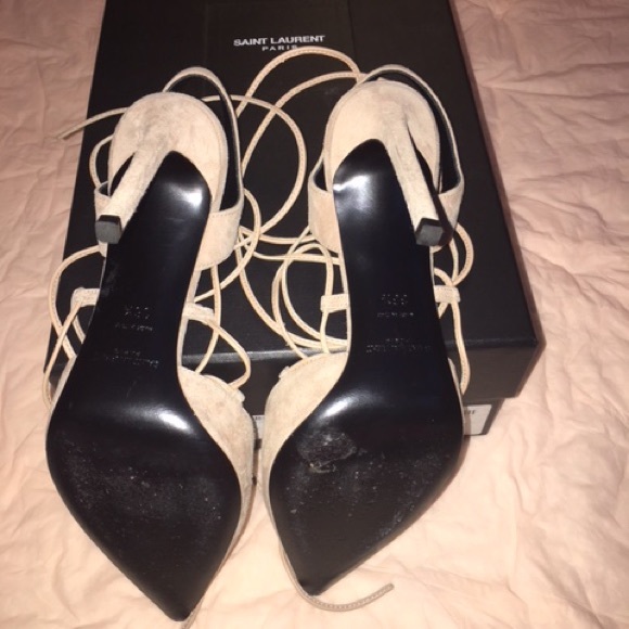 Saint Laurent Suede Paris pump - Picture 5 of 8